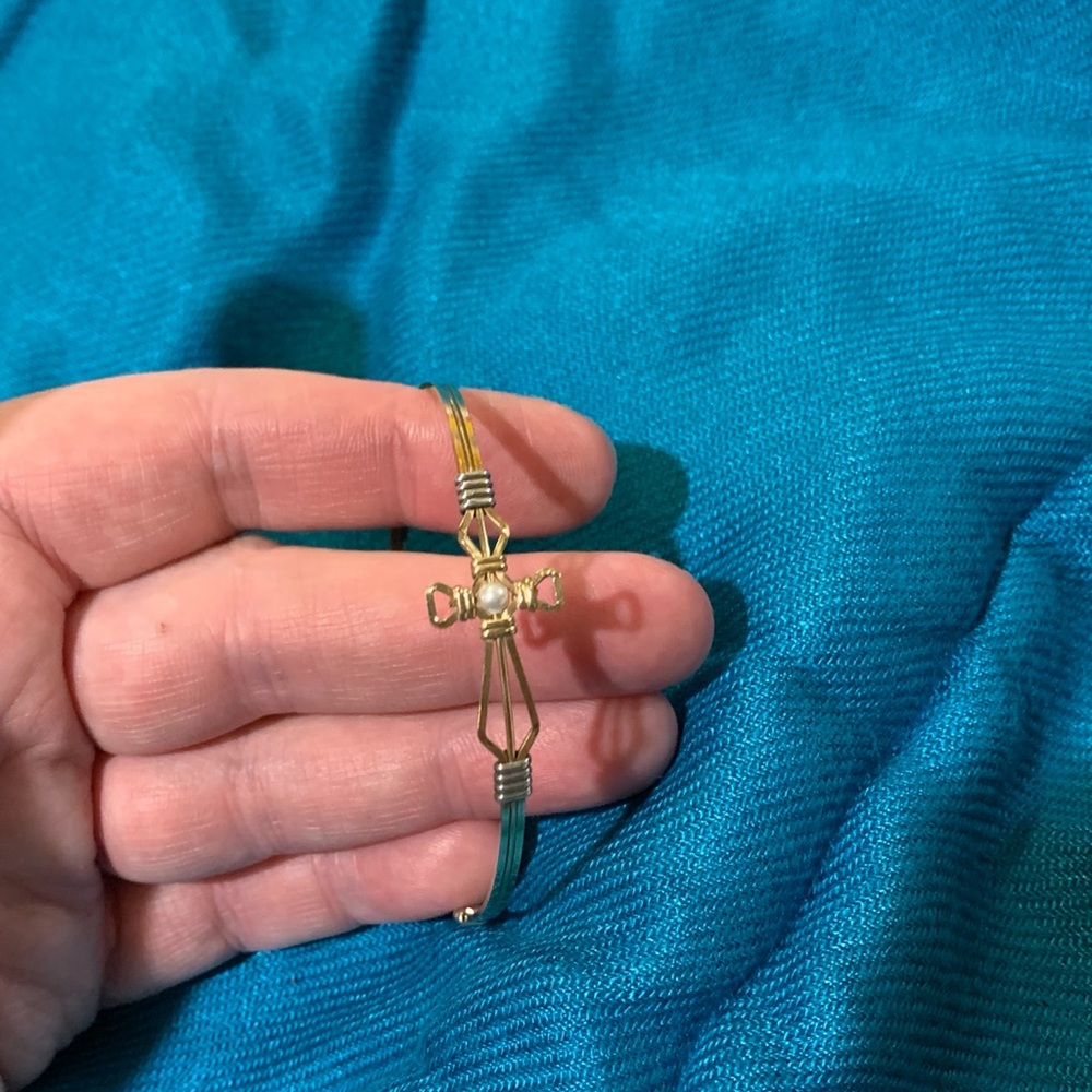 Ronaldo cross “Jesus Loves Me” bracelet.